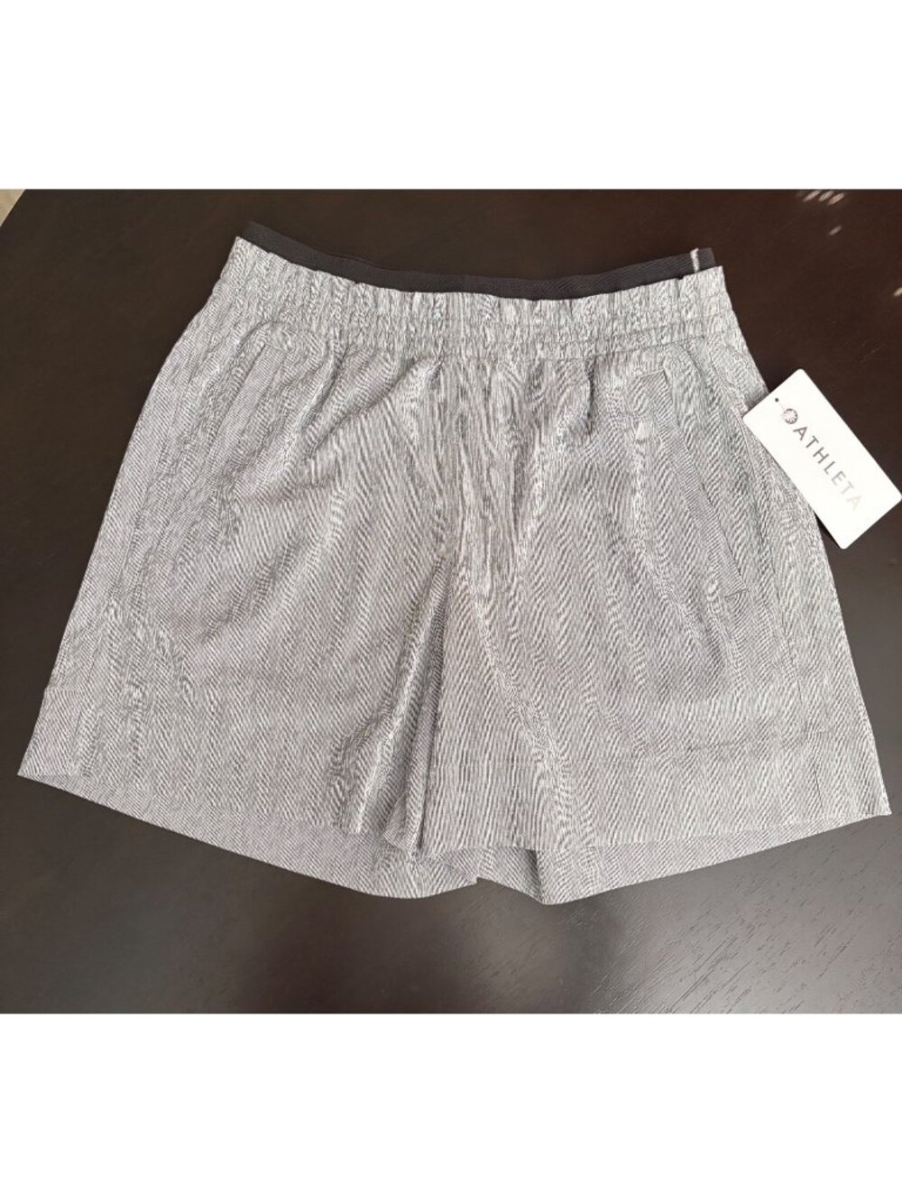 NEW Athleta Echo Shorts 5" Silver Grey Lightweight Stretchy High-Rise 0